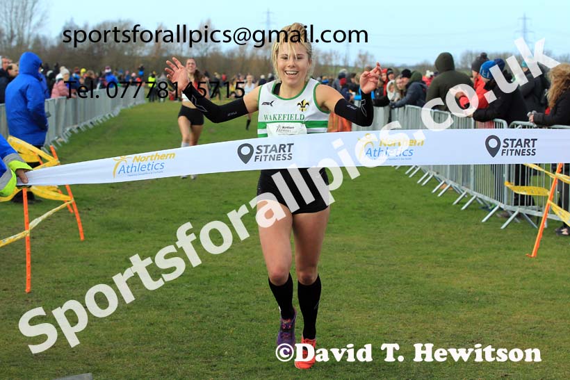 Womens under-20s 2022 Northern Cross Country Champs., Pontefract. Photo: David T. Hewitson/Sports for All Pics